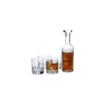 CRYSTAL WHISKEY GLASSES SET, DISHWASHER SAFE, 4 VERRES ONE SIZE