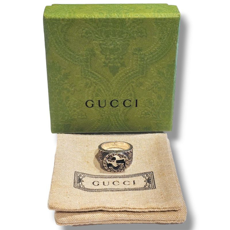 BAGUE GUCCI ARGENT 12.67GRS T58