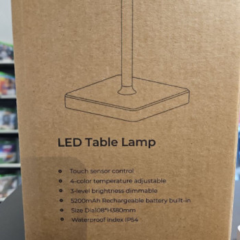 LED TABLE LAMPE BLANC