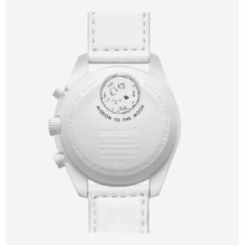 SWATCH X OMEGA SNOOPY MOONSWATCH MISSION TO THE MOONPHASE FULL MOON (WHITE)