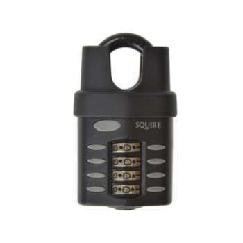 Squire CP40CS 38mm Push Button Combination Padlock Closed Shackle with Recoding Instructions