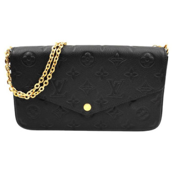 POCHETTE LOUIS VUITTON FELICIE EMPREINTE NOIR