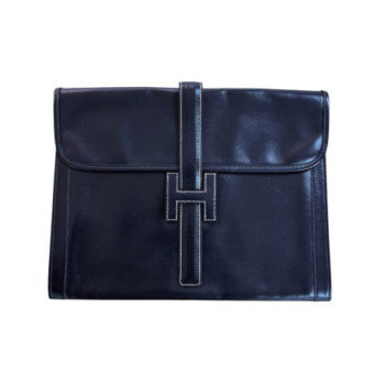 HERMES POCHETTE JIGE BLEUE