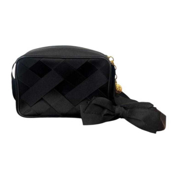 SAC CHANEL SATIN CAMERA BAG AVEC CARTE VINTAGE 
