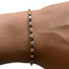 BRACELET OR 18CT + DIAMANTS ET SAPHIR