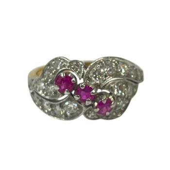 BAGUE OR BLANC DIAMANTS