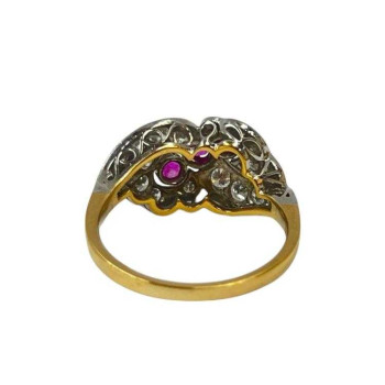 BAGUE OR BLANC DIAMANTS