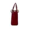 SAC LADY DIOR MINI CHAIN CUIR VERNIS AVEC DUSTBAGT 
