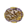 BAGUE LEON HATOT EN OR JAUNE 18K AVEC AMETHYSTE 20GRS AVEC ECRIN 