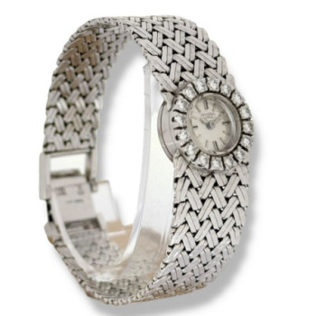 UNIVERSAL GENEVE MONTRE DAME OR BLANC 18 CT - SANS PAPIER