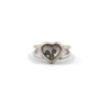 BAGUE CHOPARD HAPPY HEART OR BLANC 18CTS & DIAMANTS T.52 7.50G