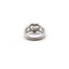 BAGUE CHOPARD HAPPY HEART OR BLANC 18CTS & DIAMANTS T.52 7.50G