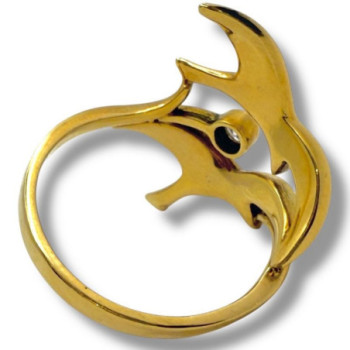 BAGUE OR JAUNE 18CT T 58 5.54GRS