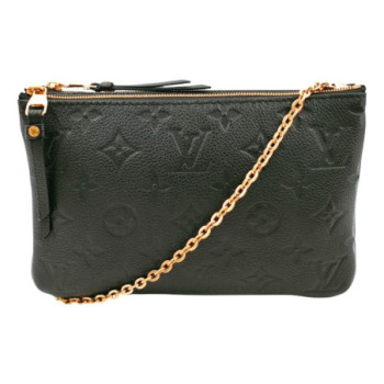 LOUIS VUITTON Pochette Double Zip Monogram Empreinte M68568 20cm x 12.,5 cm