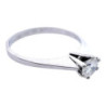 BAGUE SOLITAIRE OR BLANC 18CT 2.38 GR T56