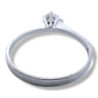 BAGUE SOLITAIRE OR BLANC 18CT 2.38 GR T56