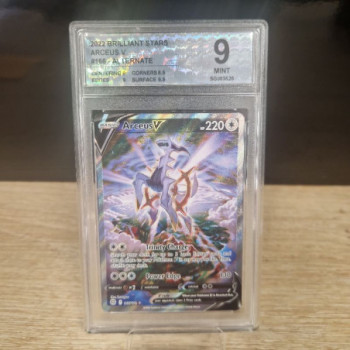 POKEMON ARCEUS V (BRS 166) STARS ETINCELANTES ENG SWISS GRADING 9