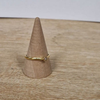 BAGUE OR 18K DMNTS 2.36GRS T60