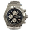 BREILTING SUPER AVENGER 2 ACIER NOIR CHRONO FULL SET