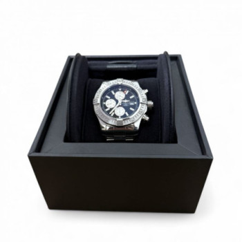 BREILTING SUPER AVENGER 2 ACIER NOIR CHRONO FULL SET