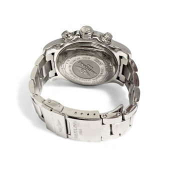 BREILTING SUPER AVENGER 2 ACIER NOIR CHRONO FULL SET