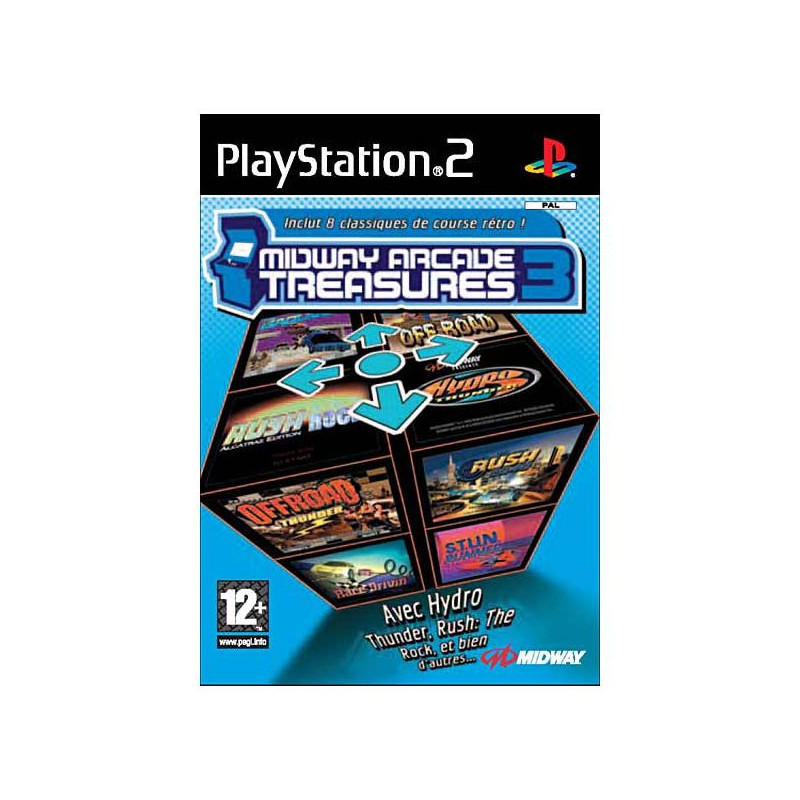 MIDWAY ARCADE TREASURES 3 - PS2 MIDWAY ARCADE TREASURES 3 - PS2