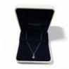 CHAINE PENDENTIF BLUSH OR ROSE 750 MORGANITE + DIAMANTS 3.63GRS