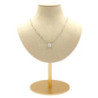 COLLIER OR BLANC 18CT 2.35GR DMT