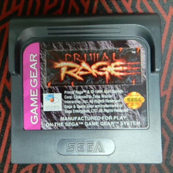 PRIMAL RAGE GAME GEAR CARTOUCHE SEULE