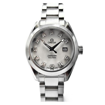 MONTRE OMEGA SEAMASTER AQUATERRA NACRE DIAMANTS