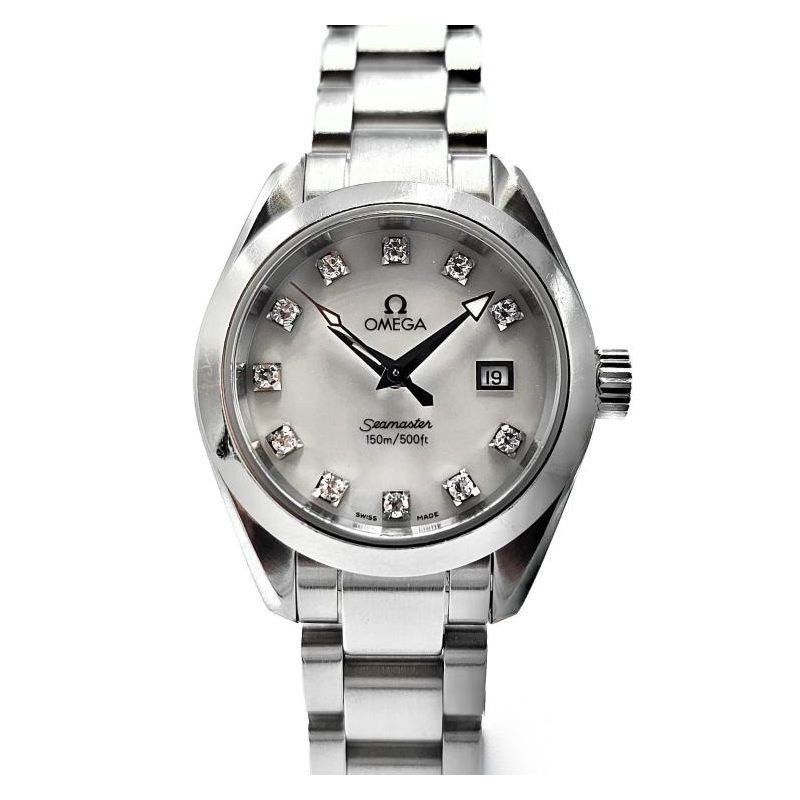MONTRE OMEGA SEAMASTER AQUATERRA NACRE DIAMANTS MONTRE OMEGA SEAMASTER AQUATERRA NACRE DIAMANTS