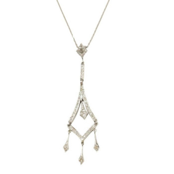 COLLIER OR BLANC 18CT 5.90GR DMT