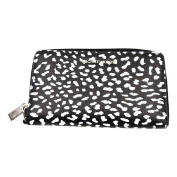 MICHAEL KORS PORTEFEUILLE LEOPARD BLANC