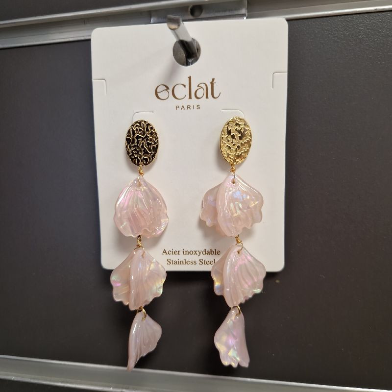 BO PETALE ROSE EN ACIER INOXYDABLE