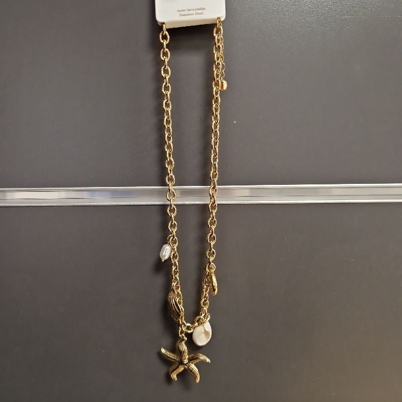 COLLIER BRELOQUES MER EN ACIER INOXYDABLE COLLIER BRELOQUES MER EN ACIER INOXYDABLE