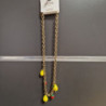 COLLIER POIRE ET FRAISE EN ACIER INOXYDABLE