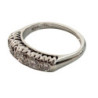 BAGUE OR BLANC 18 CT ET DIAMANTS 4.99 GR T 54