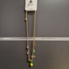 COLLIER CITRON LIBELLULE EN ACIER INOXYDABLE