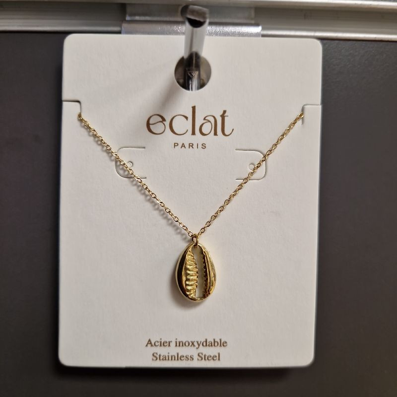 COLLIER COQUILLAGE EN ACIER INOXYDABLE COLLIER COQUILLAGE EN ACIER INOXYDABLE