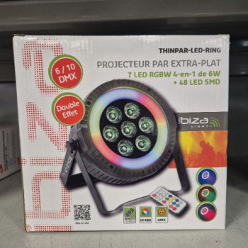 THIN PAR LED AFX 7X6W RGBW