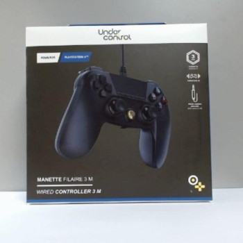 MANETTE FILAIRE 3M NOIRE - PS4