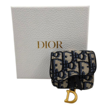 PORTE ECOUTEURS DIOR SADDLE CANVAS