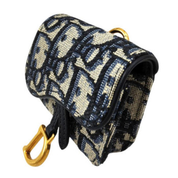 PORTE ECOUTEURS DIOR SADDLE CANVAS