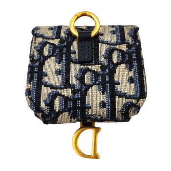PORTE ECOUTEURS DIOR SADDLE CANVAS