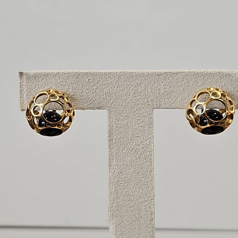 BOUCLES DOREILLES CLIPS OR JAUNE 18CTS BILLES PIERRES DE SOLEIL 8MM 13.41GRS P.MODELE BOUCLES DOREILLES CLIPS OR JAUNE 18CTS BILLES PIERRES DE SOLEIL 8MM 13.41GRS P.MODELE