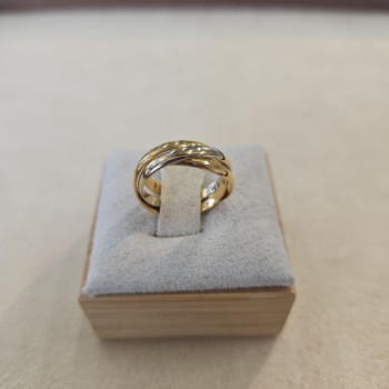 BAGUE 3 ANNEAUX 3 ORS 18CTS 3.76GRS T.48/49