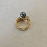 BAGUE OR JAUNE 18CTS ET PERLE DE TAHITI 8.4GRS T.53/2