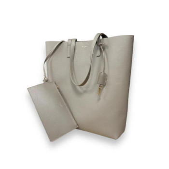 SAINT LAURENT SHOPPING TOY LEATHER TOTE BAG