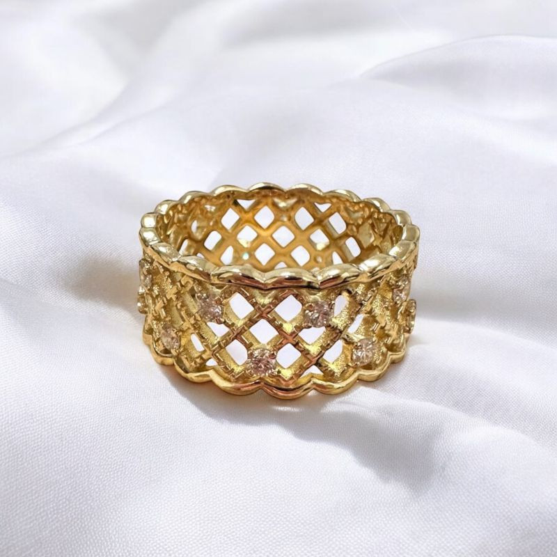BAGUE OR JAUNE GEMMYO 18CT 6.50GRS DMT T57 BAGUE OR JAUNE GEMMYO 18CT 6.50GRS DMT T57