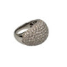 BAGUE OR BLANC 18 CT DIAMANTS 4.4CT T 53 9.03GRS